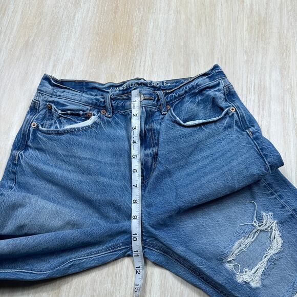 American Eagle 90s Boyfriend Distressed Ripped Casual Everyday Denim Jeans 2 - Picture 7 of 15